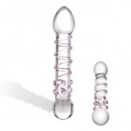 Dildo szklane - Glas Spiral Staircase Full Glass Dildo