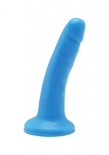 ToyJoy Happy Dicks Dong 6 Inch - Dildo klasyczne, niebieskie ⚫ DARMOWA DOSTAWA od 299zł ⚫ DYSKRETNA PRZESYŁKA 24H Z POLSKI ⚫