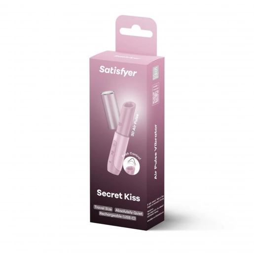 Satisfyer Secret Kiss - Miniwibrator łechtaczkowy w kształcie szminki, jasnoróżowy ⚫ DARMOWA DOSTAWA od 299zł ⚫ DYSKRETNA PRZESYŁKA 24H Z POLSKI ⚫