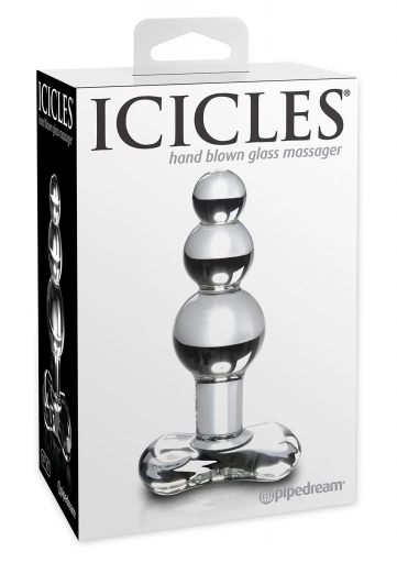 Icicles no 47 clear - Szklany korek analny ⚫ DARMOWA DOSTAWA od 299zł ⚫ DYSKRETNA PRZESYŁKA 24H Z POLSKI ⚫