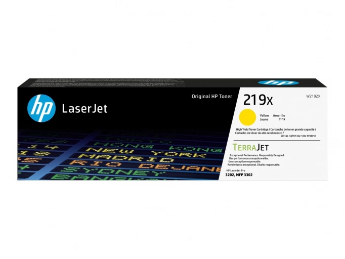 HP 219X High Yield Yellow Original LaserJet Toner Cartridge