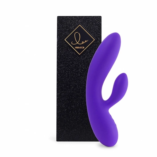 Wibrator króliczek - FeelzToys Lea Vibrator Medium Glitter Fioletowy