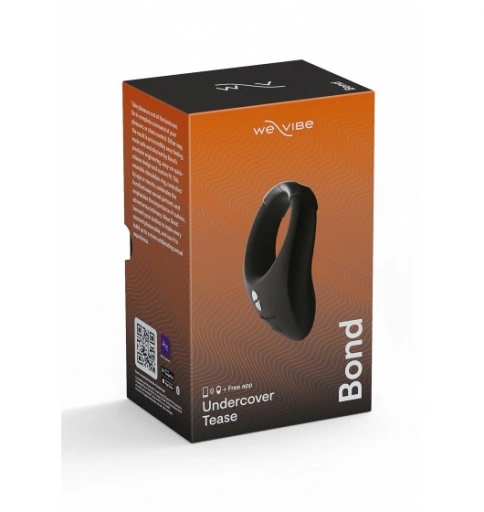 We-Vibe Bond Charcoal Black - Wibrujący pierścień erekcyjny z aplikacją na smartfona ⚫ DARMOWA DOSTAWA od 299zł ⚫ DYSKRETNA PRZESYŁKA 24H Z POLSKI ⚫