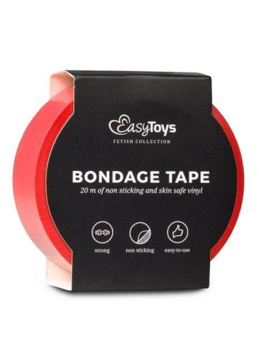 Taśma do Krępowania Bondage Tape 20m Czerwony | 100% ORYGINAŁ| DYSKRETNA PRZESYŁKA