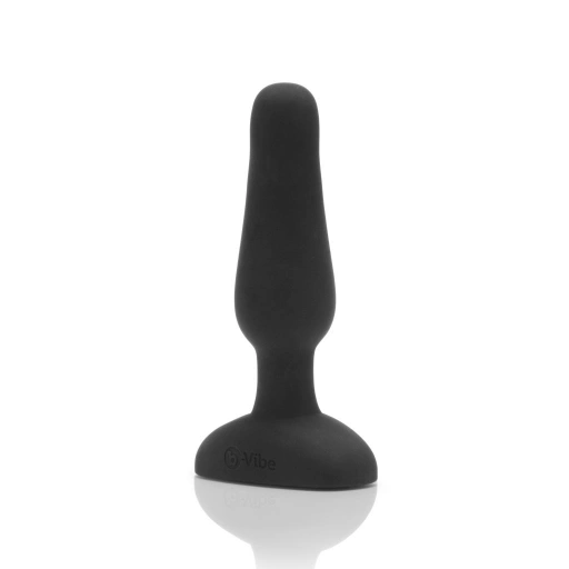 B-Vibe Novice Remote Control Plug -wibrujący korek analny, Czarny ⚫ DARMOWA DOSTAWA od 299zł ⚫ DYSKRETNA PRZESYŁKA 24H Z POLSKI ⚫