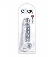 King Cock 8 Inch Cock with Balls Transparant - dildo ⚫ DARMOWA DOSTAWA od 299zł ⚫ DYSKRETNA PRZESYŁKA 24H Z POLSKI ⚫