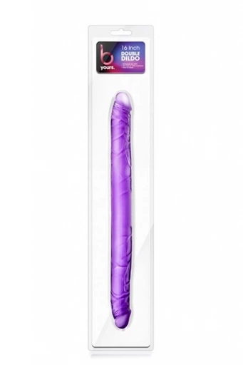 B YOURS 16INCH DOUBLE DILDO PURPLE