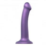 Dildo do strap-on - Strap-On-Me Mono Density Dildo Metallic Shine M  Fioletowy