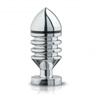 Bipolarny Plug analny elektroseks z aluminium medycznego - Mystim Hector Helix Buttplug rozmiar S 