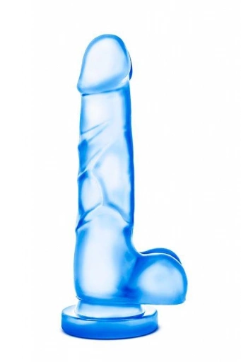 Realistyczne Dildo z Przyssawką 20cm Niebieski | 100% ORYGINAŁ| DYSKRETNA PRZESYŁKA