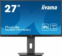 IIYAMA Monitor 27 cali XUB2797QSU-B1 IPS,HDMI,DP,100Hz,QHD,HAS(150mm),1ms,   2xUSB(3.2),2x2W,ADAPTIVE SYNC,FlickerFree