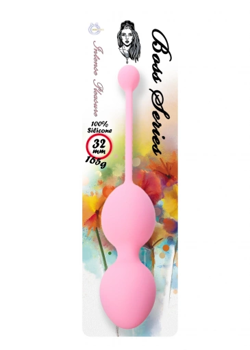 Boss Series Silicone Kegel Balls 165G Pink - Kulki gejszy, różowe ⚫ DARMOWA DOSTAWA od 299zł ⚫ DYSKRETNA PRZESYŁKA 24H Z POLSKI ⚫