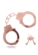 TOYJOY Metal Handcuffs Rose Gold - Kajdanki metalowe ⚫ DARMOWA DOSTAWA od 299zł ⚫ DYSKRETNA PRZESYŁKA 24H Z POLSKI ⚫