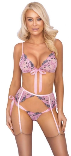 Bra Set Embroidery L/XL