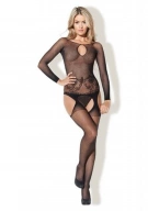 Bodystocking Czarny L/XL """"Kiss Me""""