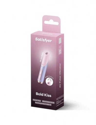 Satisfyer Bold Kiss - Miniwibrator łechtaczkowy, różowo-niebieski ⚫ DARMOWA DOSTAWA od 299zł ⚫ DYSKRETNA PRZESYŁKA 24H Z POLSKI ⚫