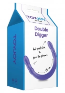 ToyJoy Double Digger Dong Purple - Dildo podwójne ⚫ DARMOWA DOSTAWA od 299zł ⚫ DYSKRETNA PRZESYŁKA 24H Z POLSKI ⚫