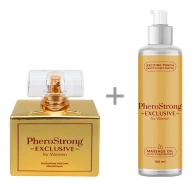 PheroStrong Exclusive for Women - Perfumy 50ml + Massage Oil 100ml