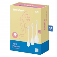 Satisfyer Yoni Power 1 (White) - Zestaw kulek do ćwiczenia mięśni kegla, BIały ⚫ DARMOWA DOSTAWA od 299zł ⚫ DYSKRETNA PRZESYŁKA 24H Z POLSKI ⚫