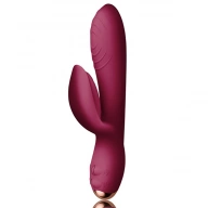 Gruby Wibrator podwójny stymulujący łechtaczkę - Rocks-Off Every Girl Rabbit Vibrator   Czerwony