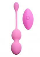 Vibrating Kegel Balls 32mm 80g Pink 10 function USB Remote Control - B - Series