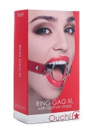 Ouch! Ring Gag Xl Red - Knebel Czerwony ⚫ DARMOWA DOSTAWA od 299zł ⚫ DYSKRETNA PRZESYŁKA 24H Z POLSKI ⚫