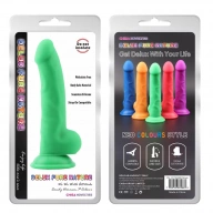 Deluxe Pure Nature Norman.P - Dildo klasyczne na przyssawce, Zielony ⚫ DARMOWA DOSTAWA od 299zł ⚫ DYSKRETNA PRZESYŁKA 24H Z POLSKI ⚫