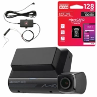 Zestaw kamera samochodowa MIO MIVUE 955W Sony Starvis 4K + zasilacz Smartbox + karta pamięci 128GB