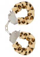 ToyJoy Furry Fun Cuffs Leopard Plush - Kajdanki z futerkiem, panterka ⚫ DARMOWA DOSTAWA od 299zł ⚫ DYSKRETNA PRZESYŁKA 24H Z POLSKI ⚫