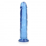 Proste Dildo z Przyssawką RealRock 23cm Niebieski | 100% ORYGINAŁ| DYSKRETNA PRZESYŁKA