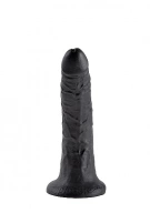 Pipedream King Cock - dildo realistyczne DUŻE miękkie, CZARNE  PVC - 20cm (7