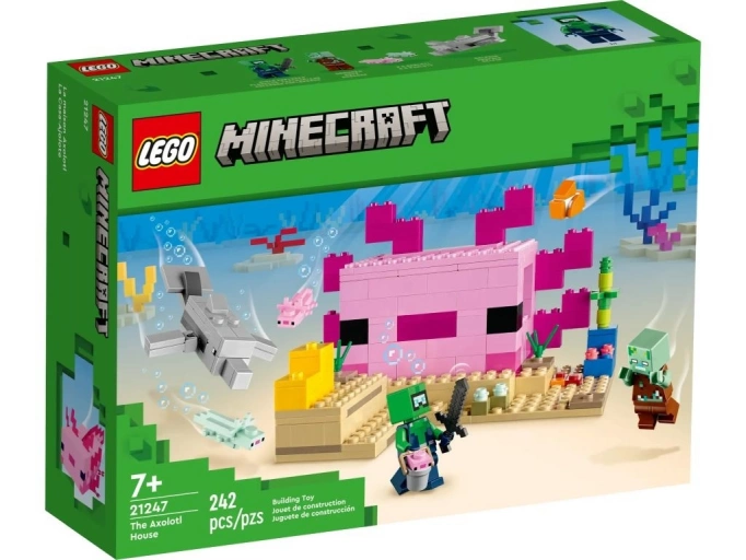 LEGO 21247 Minecraft Dom aksolotla