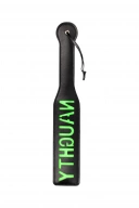 'Naughty'' Paddle - Glow in the Dark - Black/Neon Green