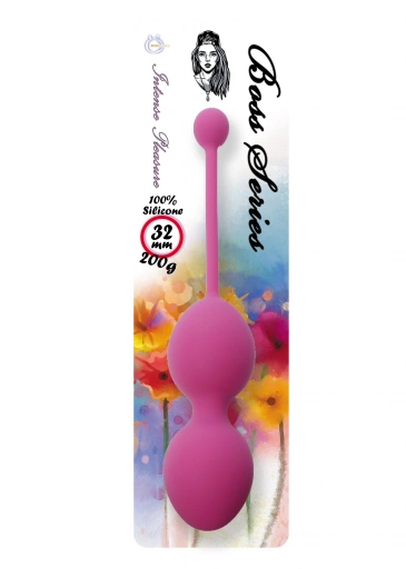 Boss Series Silicone Kegel Balls 200G Dark Pink - Kulki gejszy, różowe ⚫ DARMOWA DOSTAWA od 299zł ⚫ DYSKRETNA PRZESYŁKA 24H Z POLSKI ⚫