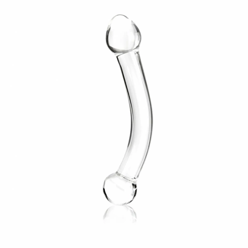 Dildo do stymulacji punktu G - Glas Curved G-Spot Stimulator Glass Dildo 