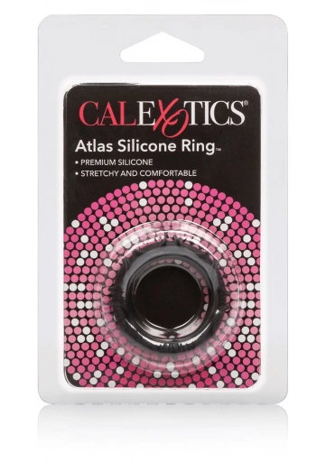 CalExotics Atlas Silicone Ring Black - Elastyczny pierścień erekcyjny ⚫ DARMOWA DOSTAWA od 299zł ⚫ DYSKRETNA PRZESYŁKA 24H Z POLSKI ⚫