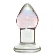 Szklany korek analny Glas Amethyst Rain Glass Butt Plug