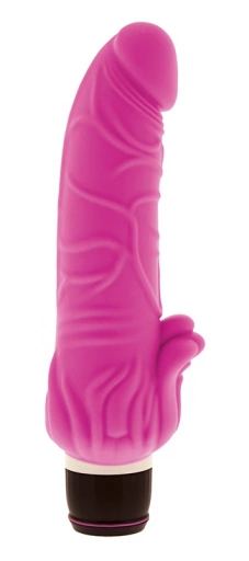 Dream Toys Purrfect Silicone Classic 7 Inch Pink - Dildo wibrujące, różowe ⚫ DARMOWA DOSTAWA od 299zł ⚫ DYSKRETNA PRZESYŁKA 24H Z POLSKI ⚫