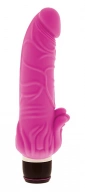 Dream Toys Purrfect Silicone Classic 7 Inch Pink - Dildo wibrujące, różowe ⚫ DARMOWA DOSTAWA od 299zł ⚫ DYSKRETNA PRZESYŁKA 24H Z POLSKI ⚫