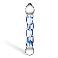 Dildo szklane - Glas Full Tip Textured Glass Dildo  