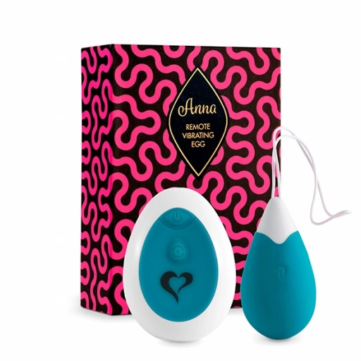 Jajeczko wibrujące - FeelzToys Anna Vibrating Egg Remote  Zielony