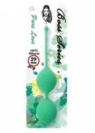 Boss Series Silicone Kegel Balls 60G Green - Kulki gejszy, zielone ⚫ DARMOWA DOSTAWA od 299zł ⚫ DYSKRETNA PRZESYŁKA 24H Z POLSKI ⚫