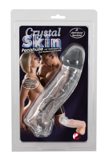 Crystal Skin Penis Sleeve - Nakładka na penisa ⚫ DARMOWA DOSTAWA od 299zł ⚫ DYSKRETNA PRZESYŁKA 24H Z POLSKI ⚫