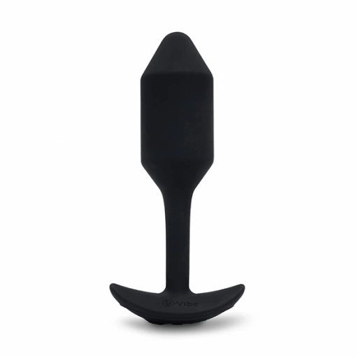 Korek wibrujący obciążony - B-Vibe Vibrating Snug Plug M Czarny