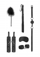 Ouch! Beginners Bondage Kit Black - Zestaw BDSM Czarny ⚫ DARMOWA DOSTAWA od 299zł ⚫ DYSKRETNA PRZESYŁKA 24H Z POLSKI ⚫