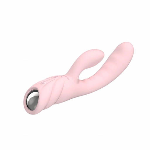 Wibrator króliczek z masażerem - Nalone Pure Rabbit Vibrator Różowy Jasny