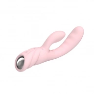 Wibrator króliczek z masażerem - Nalone Pure Rabbit Vibrator Różowy Jasny