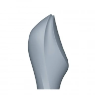 Satisfyer Vibrator Curvy Trinity 3 (Blue Grey) - Wibrator 3w1 do punktu G lub łechtaczki Szary