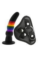 Dream Toys Colourful Love Strap On Solid Dildo - Dildo strap on ⚫ DARMOWA DOSTAWA od 299zł ⚫ DYSKRETNA PRZESYŁKA 24H Z POLSKI ⚫