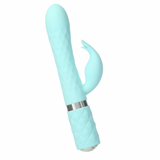 Wibrator króliczek z rotacją - Pillow Talk Lively Rabbit Vibrator   Niebieski